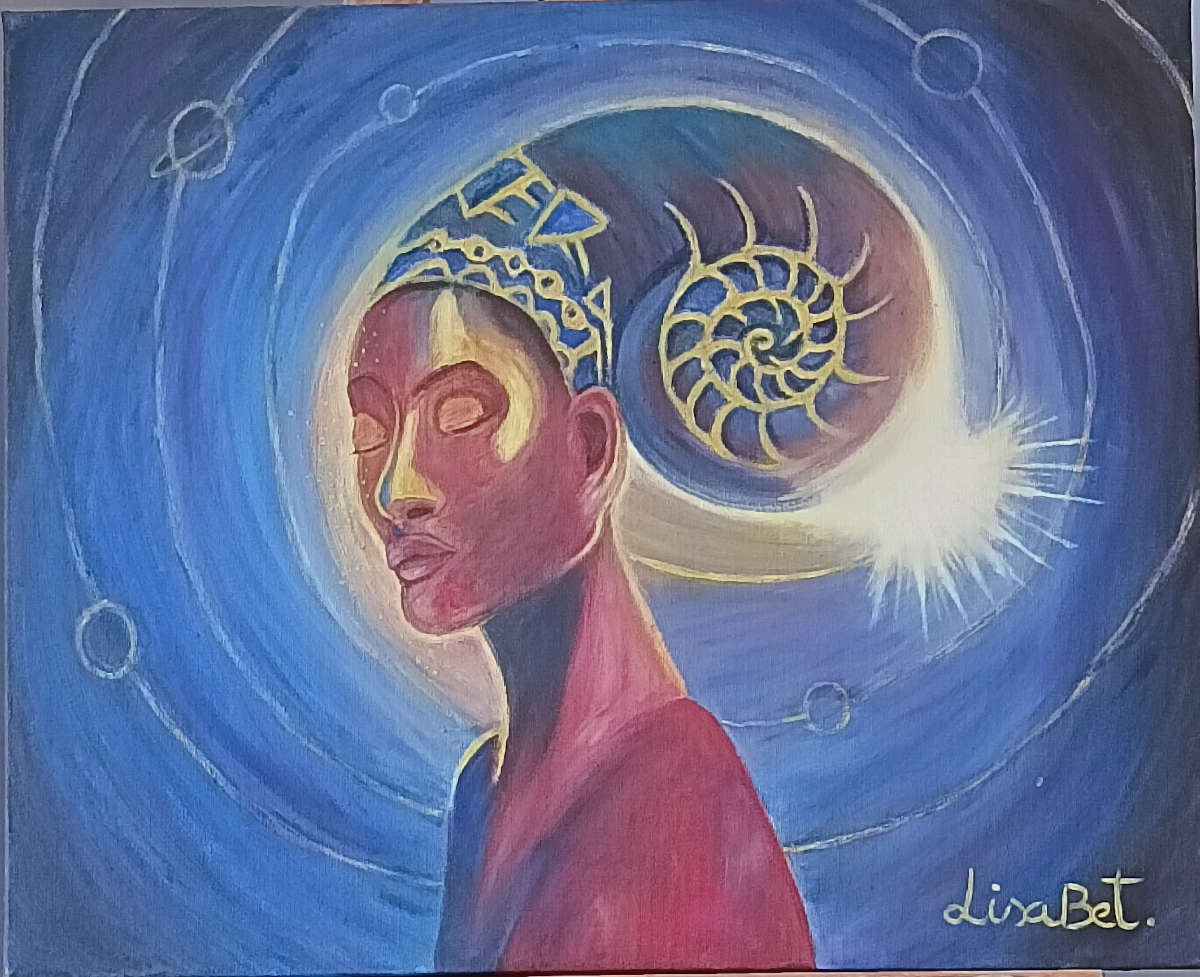 Dona còsmica, connexió amb la Vida. Tanco els ulls i s'obre el món.